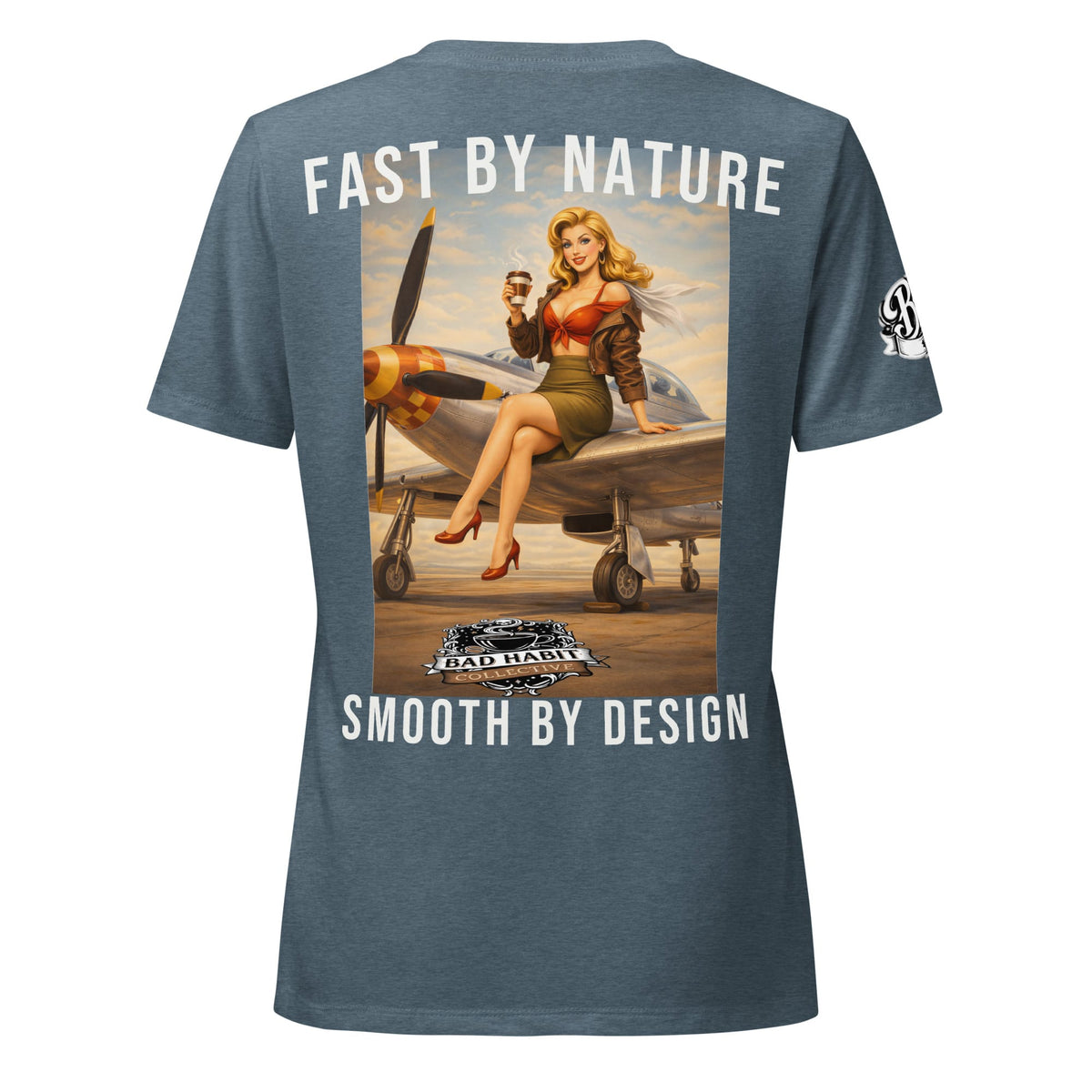 Women’s Cleared for Takeoff Relaxed V-neck T-shirt | Bad Habit Collective
