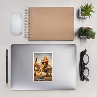 Cleared for Takeoff Pinup Art Bubble-free stickers | Bad Habit Collective