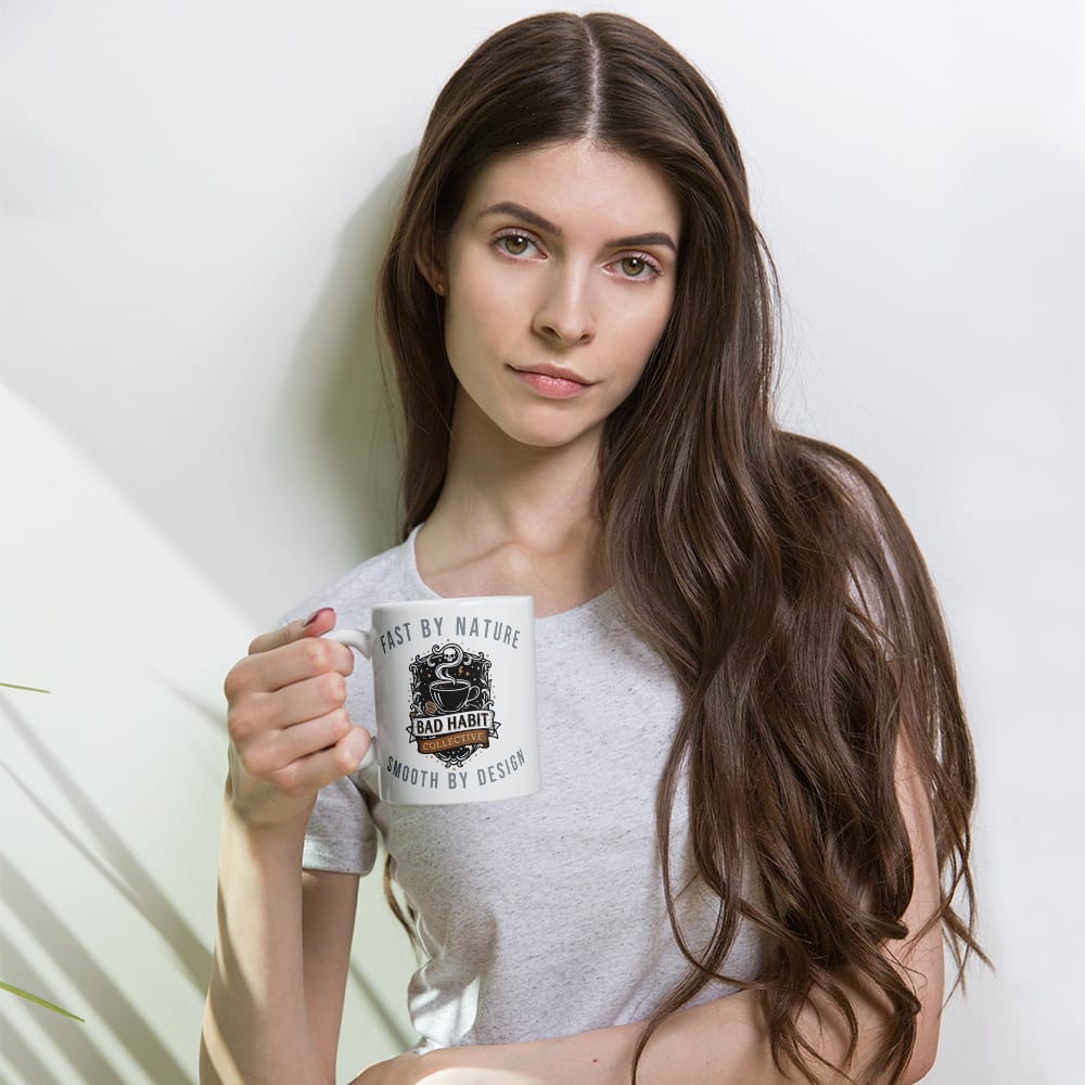 Cleared for Takeoff White Glossy Mug | Bad Habit Collective