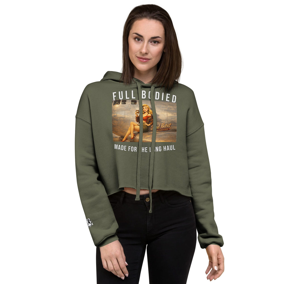 Bombs Away Crop Hoodie | Bad Habit Collective