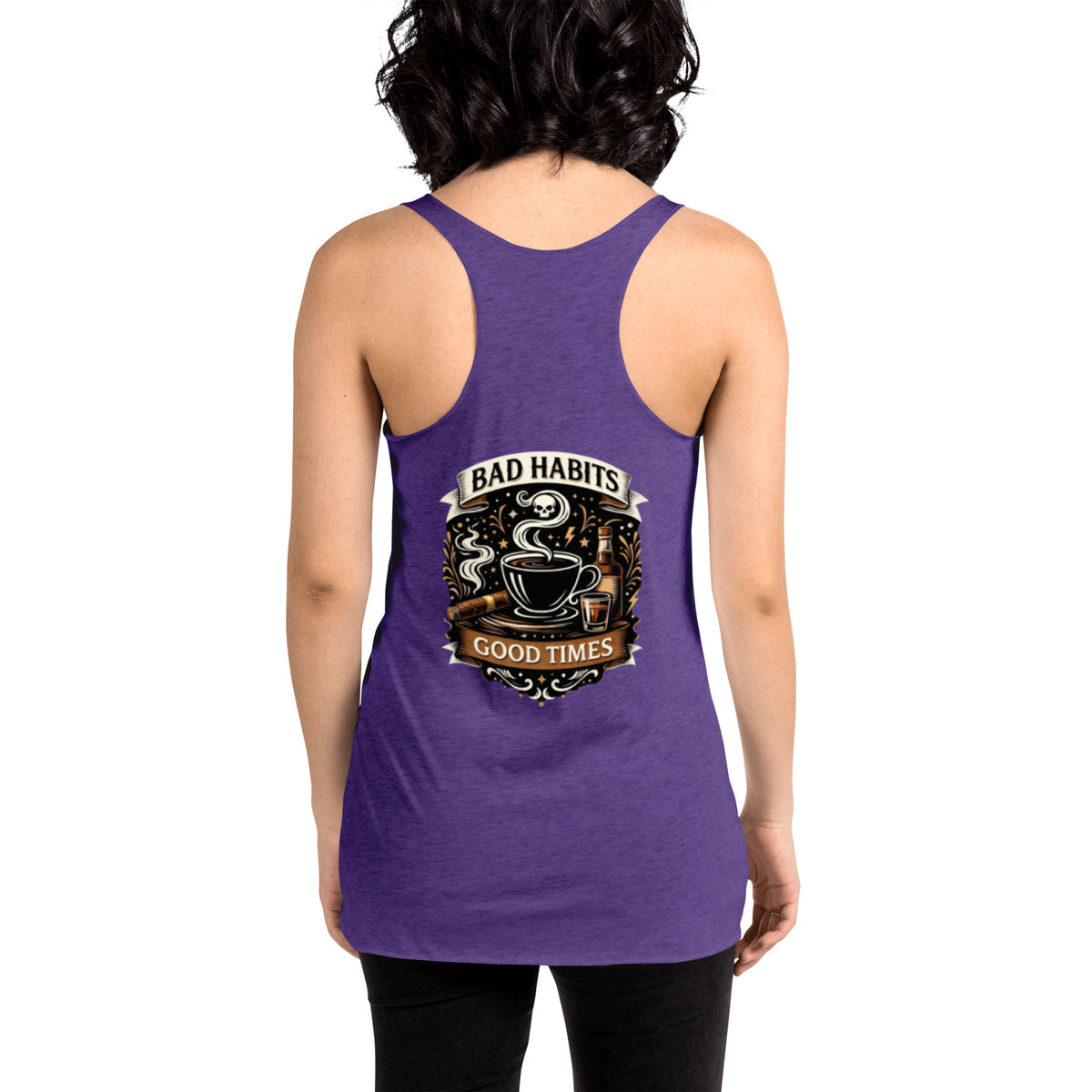 BHC- Bad Habits Good Times Women's Racerback Tank | Bad Habit Collective
