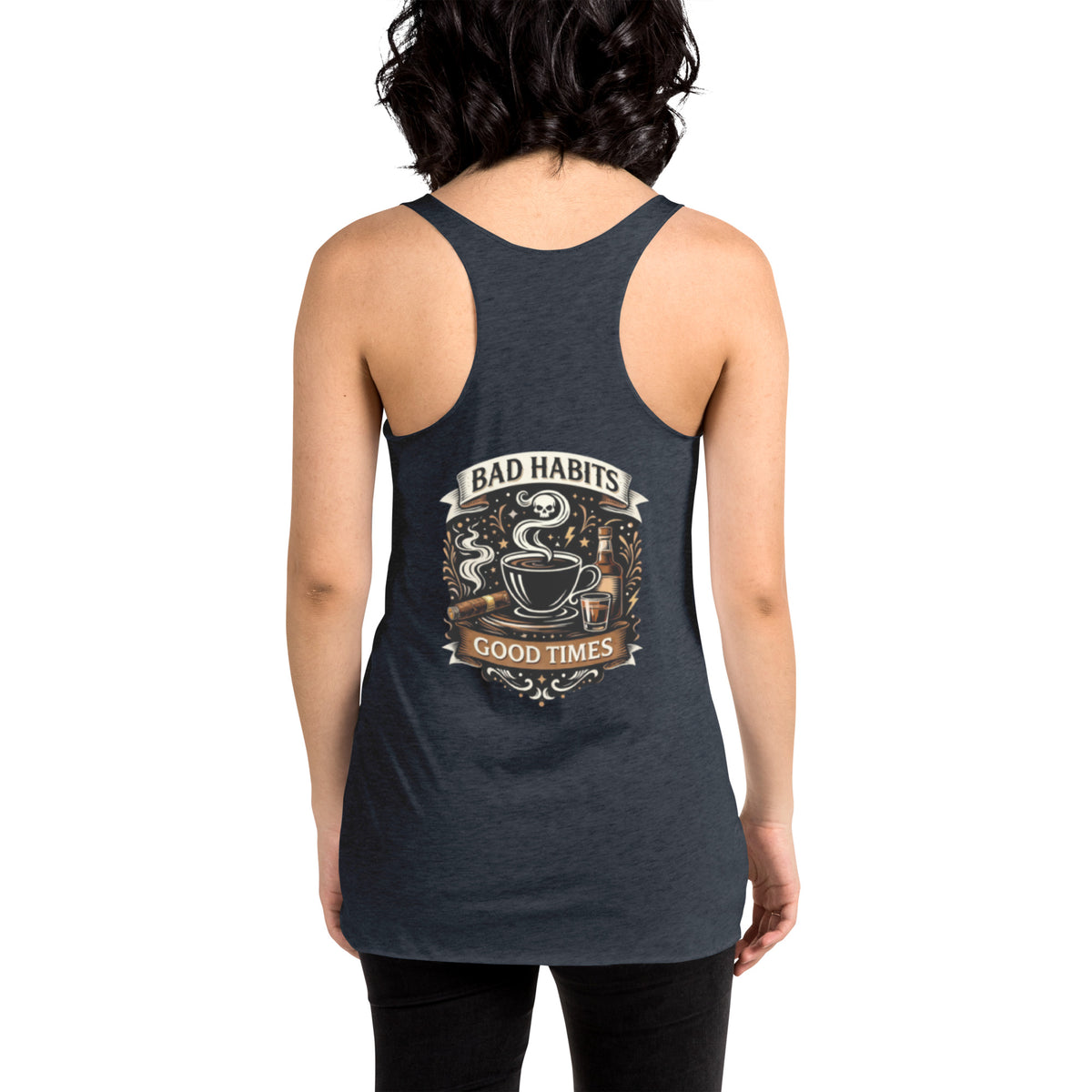 BHC- Bad Habits Good Times Women's Racerback Tank | Bad Habit Collective