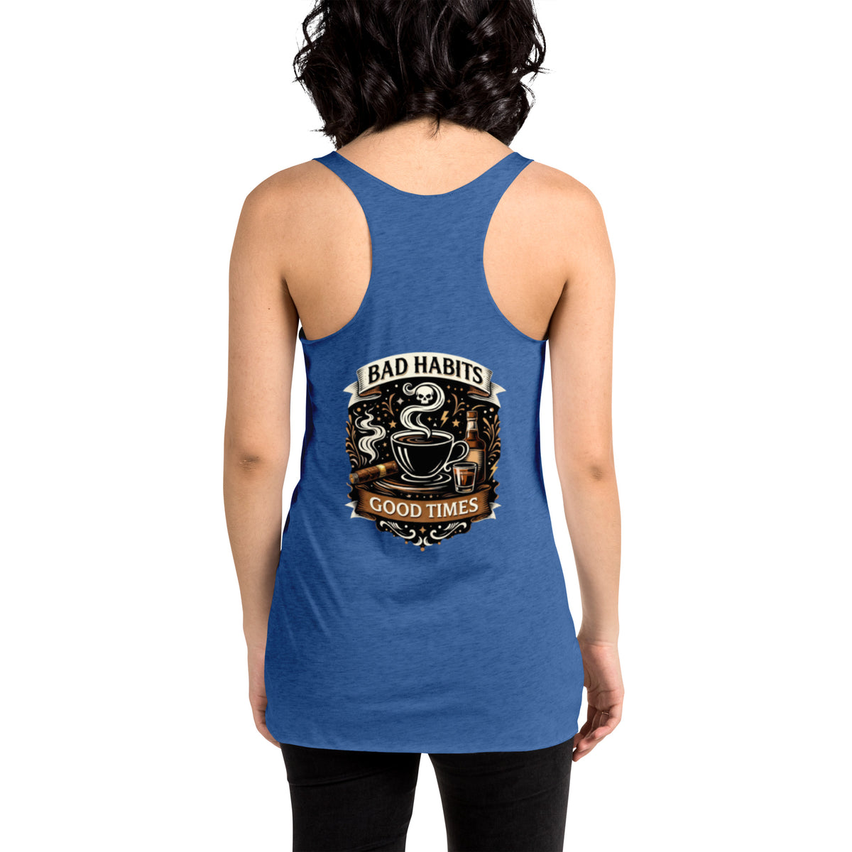 BHC- Bad Habits Good Times Women's Racerback Tank | Bad Habit Collective