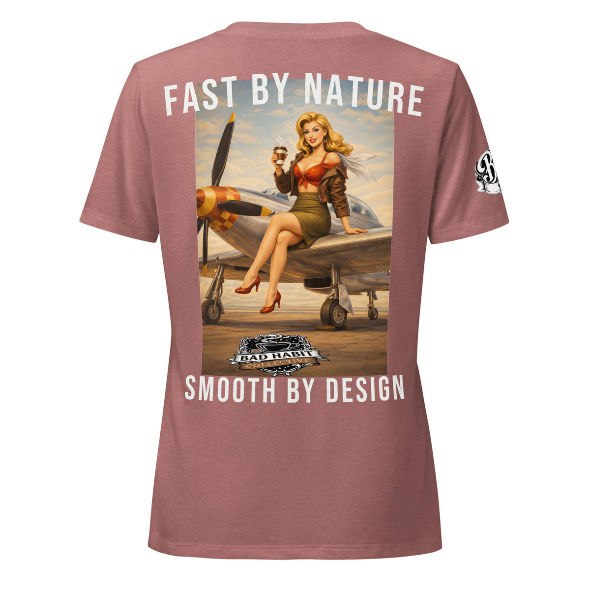 Women’s Cleared for Takeoff Relaxed V-neck T-shirt | Bad Habit Collective