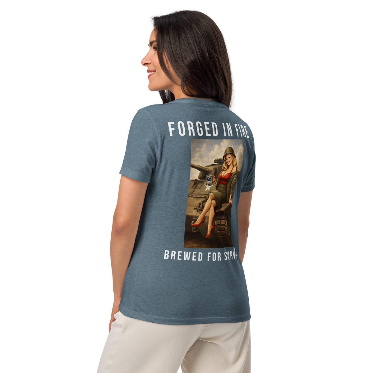 Women’s hell on wheels relaxed v-neck t-shirt | Bad Habit Collective