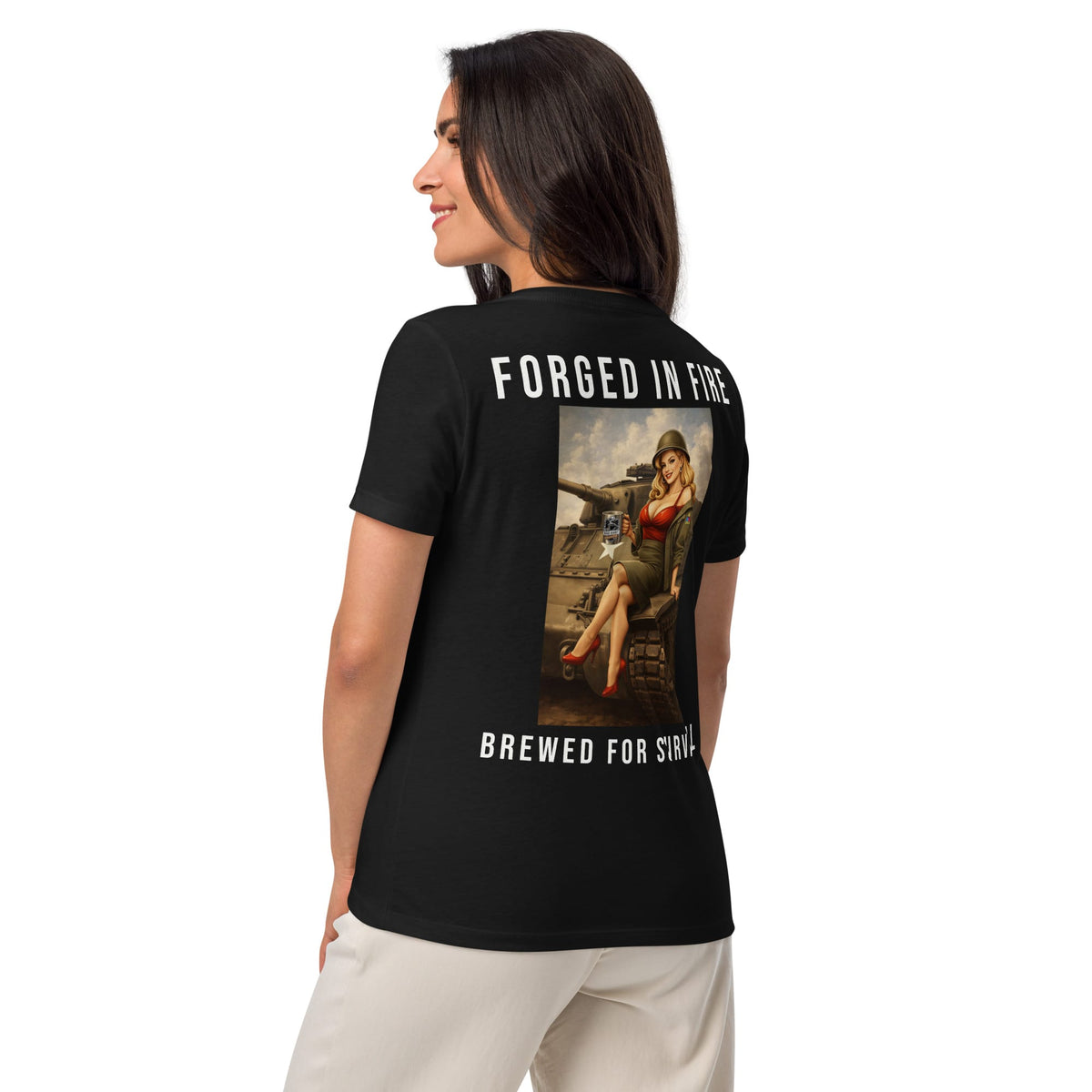 Women’s hell on wheels relaxed v-neck t-shirt | Bad Habit Collective