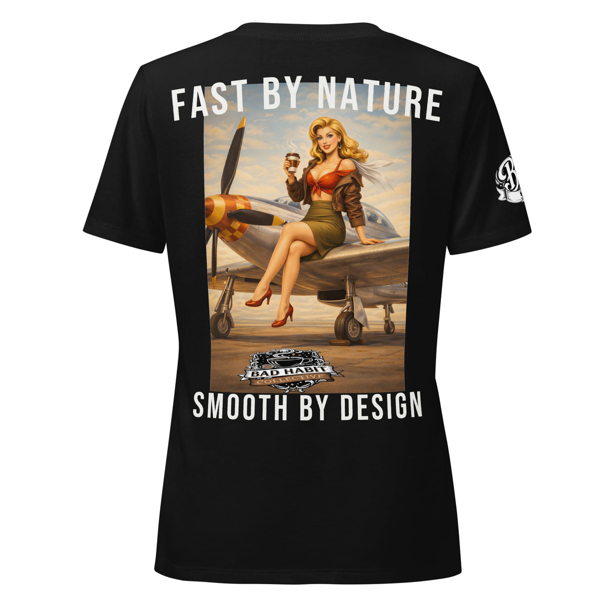 Women’s Cleared for Takeoff Relaxed V-neck T-shirt | Bad Habit Collective