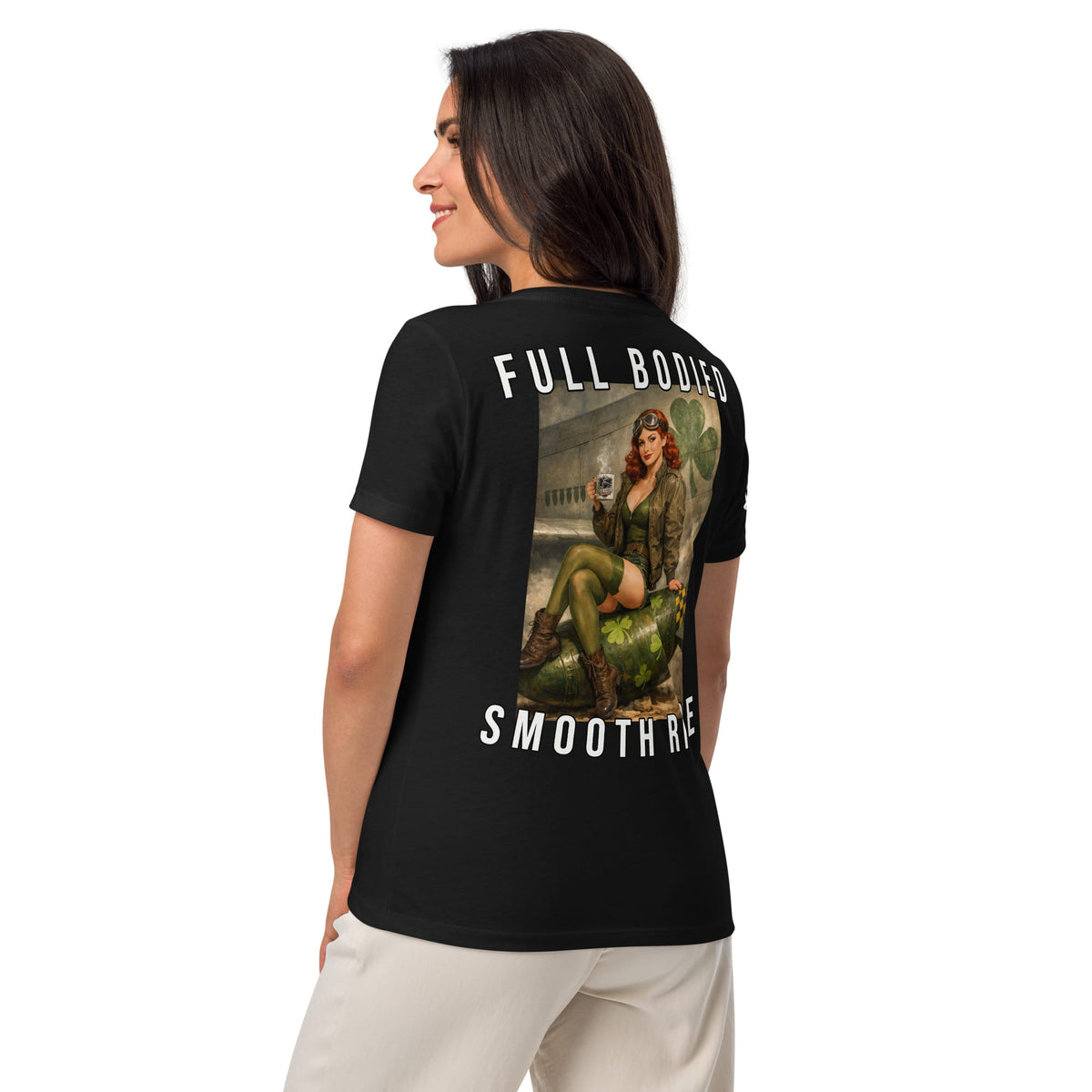 St. Paddy’s Bombshell – Women’s V-Neck Tee | Bad Habit Collective