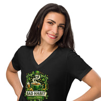 St. Paddy’s Bombshell – Women’s V-Neck Tee | Bad Habit Collective