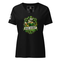 St. Paddy’s Bombshell – Women’s V-Neck Tee | Bad Habit Collective